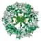 Shamrocks and Ribbons St. Patrick's Day Wreath 24" Unlit